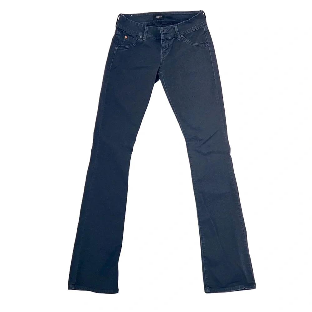 Hudson Beth Dark Blue Wash Baby Bootcut Flared Jean Jeans 26 S - Picture 2 of 13